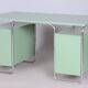 Bauhaus Writing Desk and Chair in Chrome-Plated Steel from Thonet, Czechia, 1930s, Set of 2
