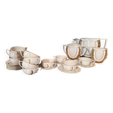 Service à thé ancien en porcelaine – estampillé jmporte de tchecoslovaquie