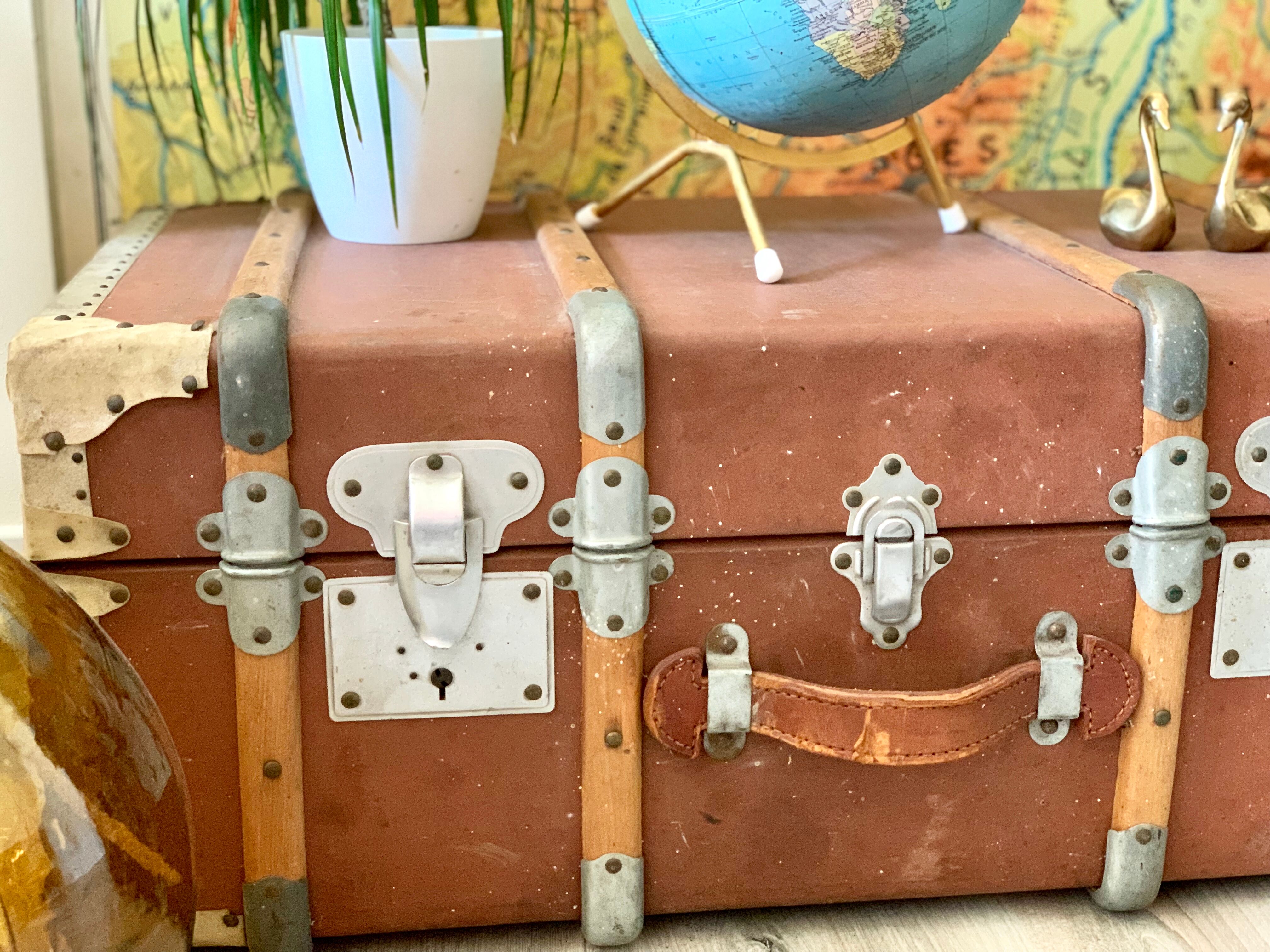 Big vintage travel trunk