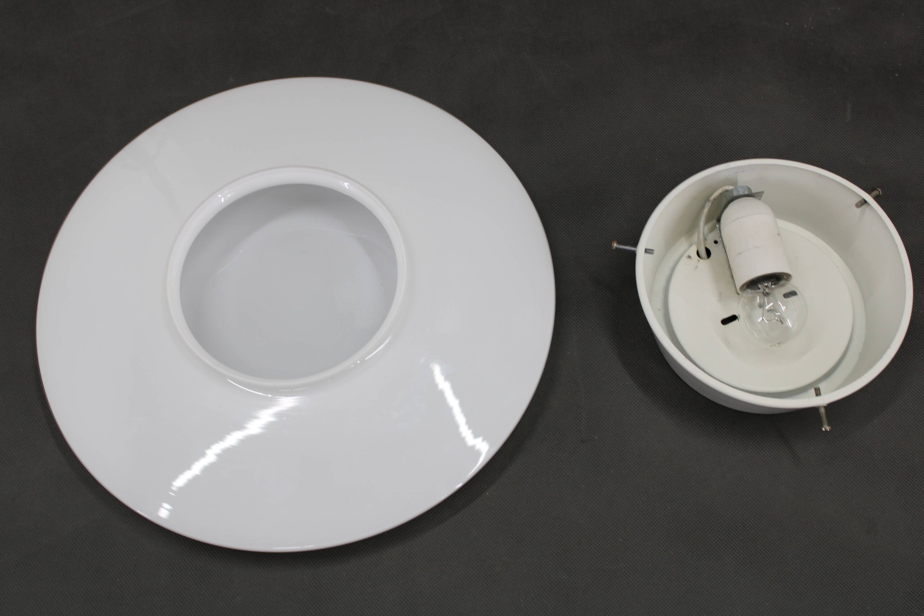 1970s Pair of Arne Jacobsen 'Eklipta' Wall or Ceiling Light for Louis Poulsen, Denmark