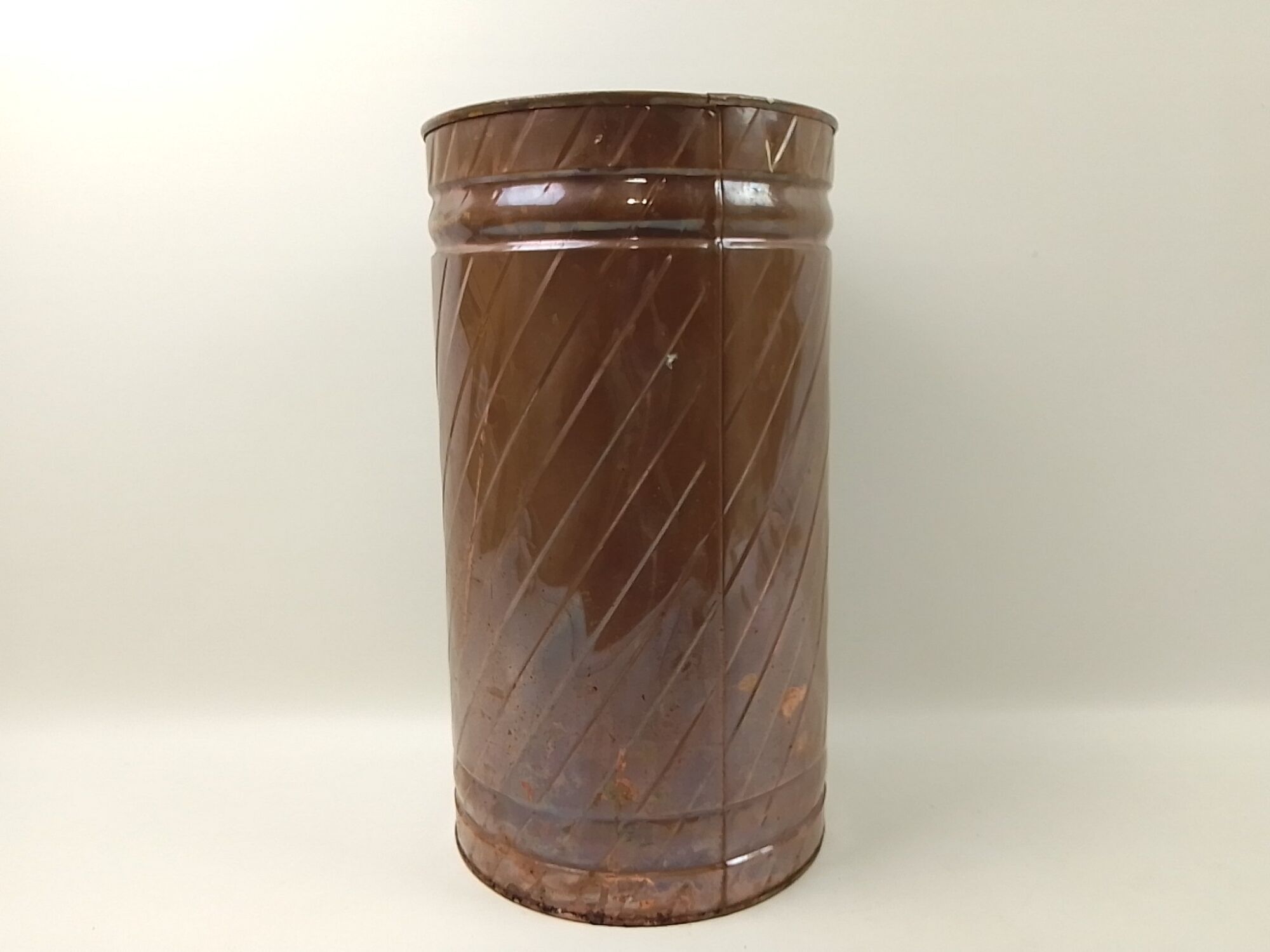 Copper office trash can
