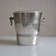 Vintage ice or champagne bucket in silver metal