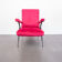 Velvet reclining armchair 1950