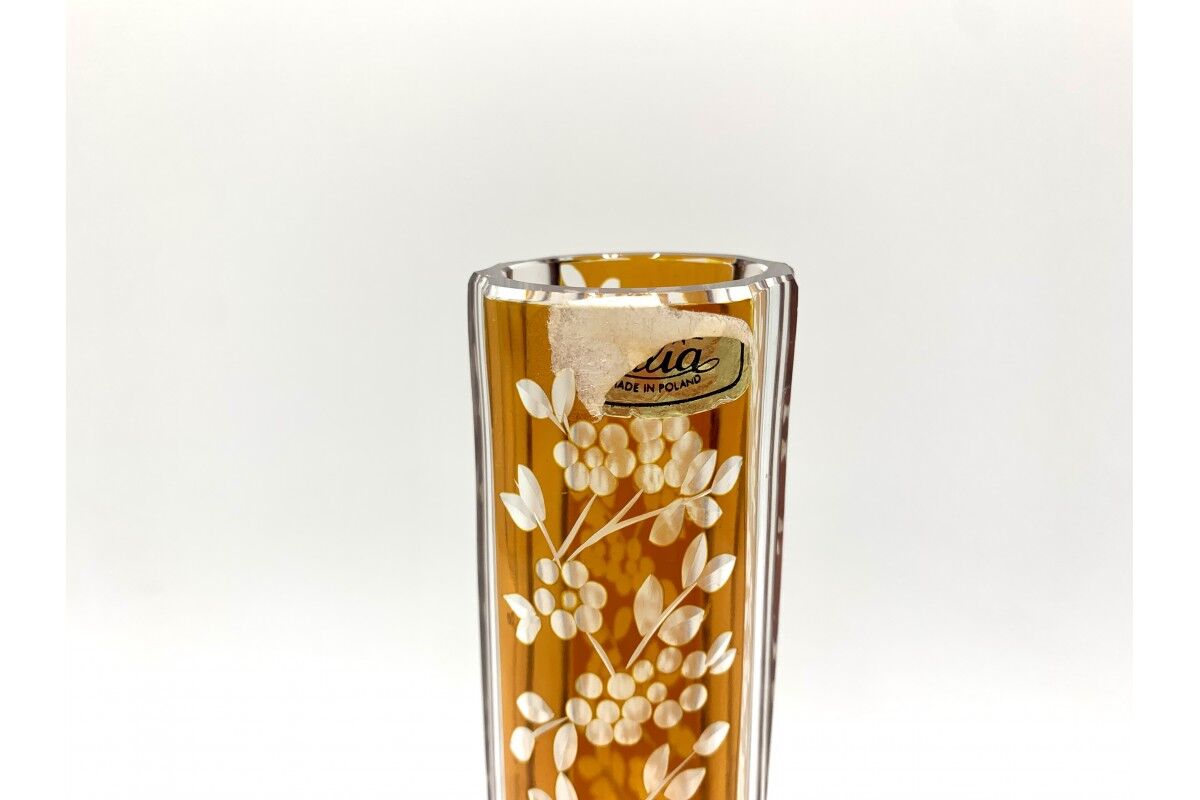 Vintage vase, Julia Glassworks, Poland, 1960s