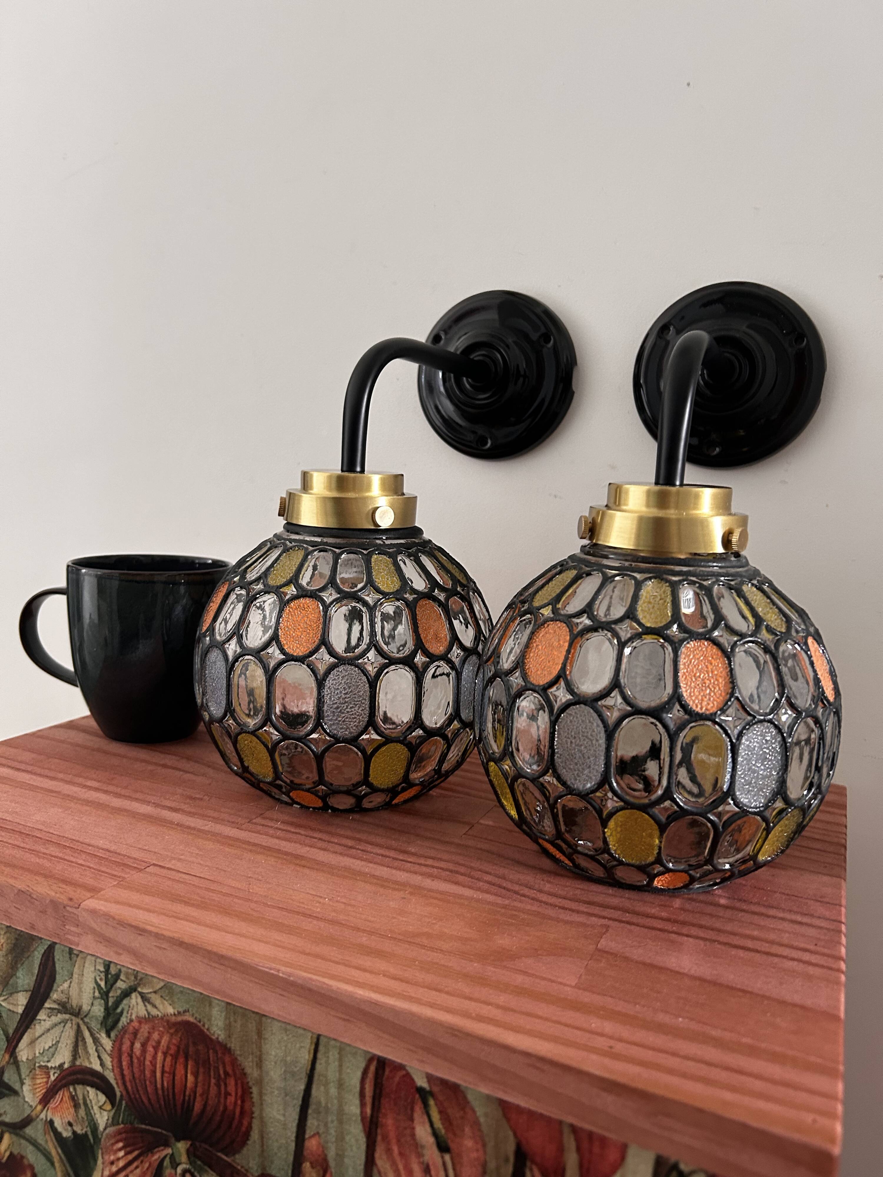 Pair of vintage wall sconces