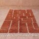 Tapis berbère fait main traditionnelle en laine pure taille 1,4/2,6 m