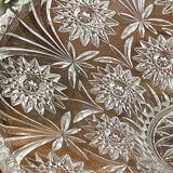 Large cut glass fruit bowl, 1950s