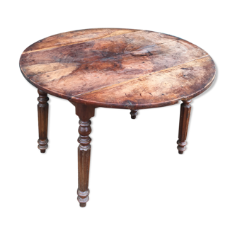 Table ronde sur roulettes
