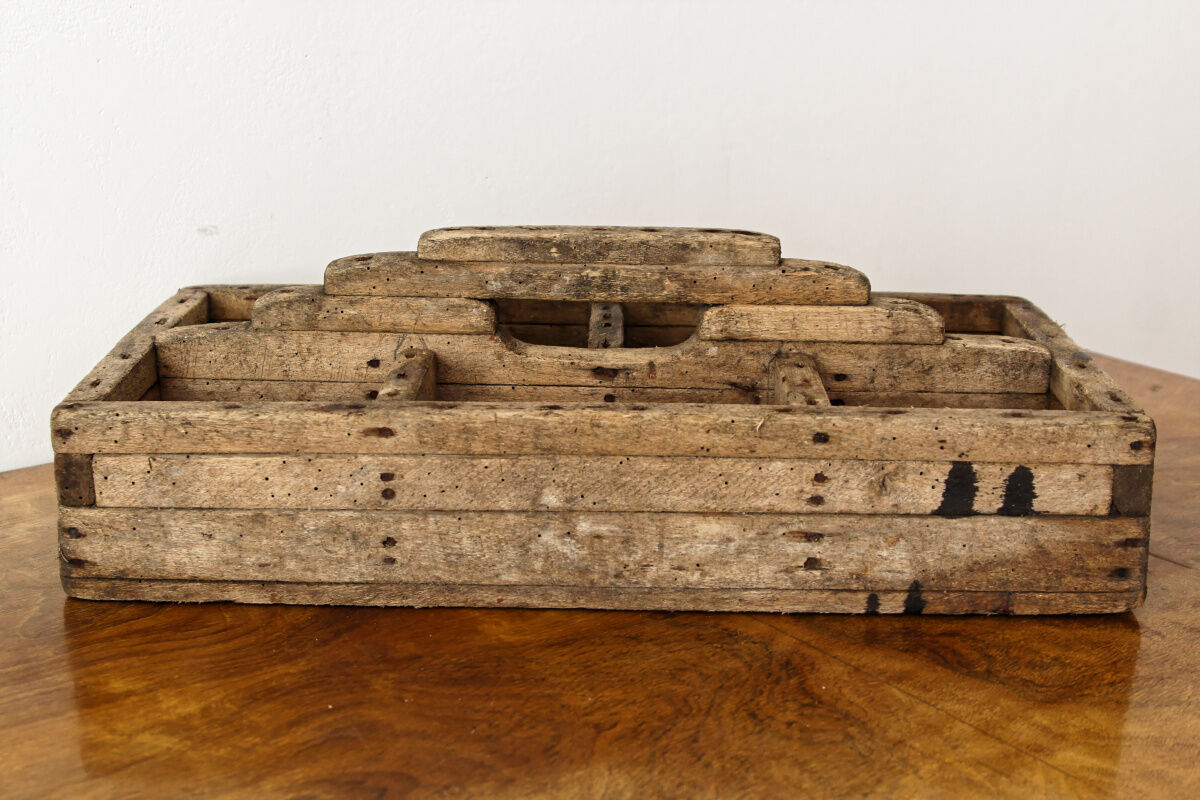 Wooden tool box, art deco