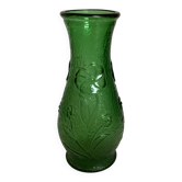 Thick moulded glass vase Constantin Italy