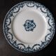 Set of 6 dinner plates Terre de Fer E. Bourgeois, Excelsior model