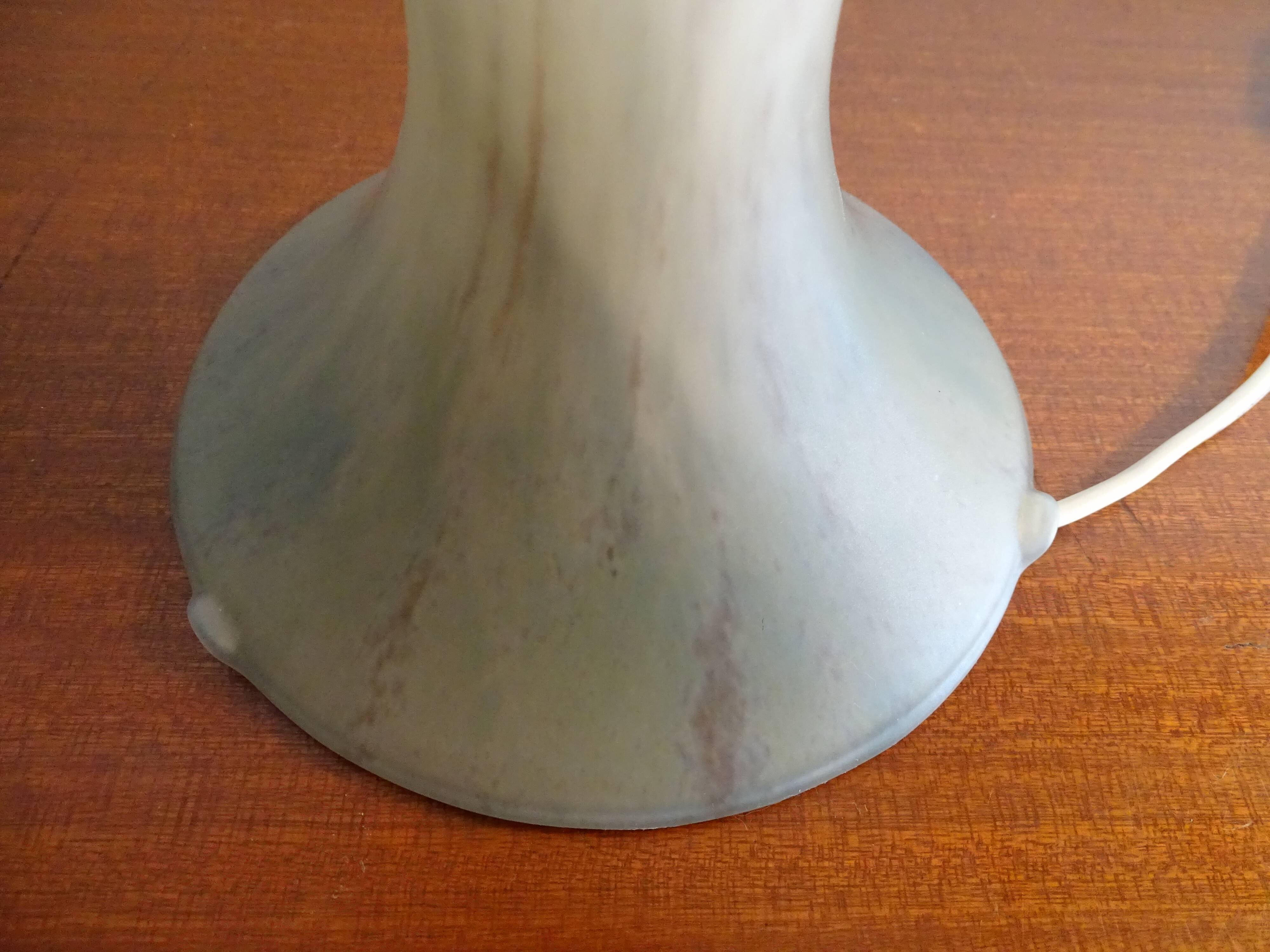 Mushroom lamp glass paste