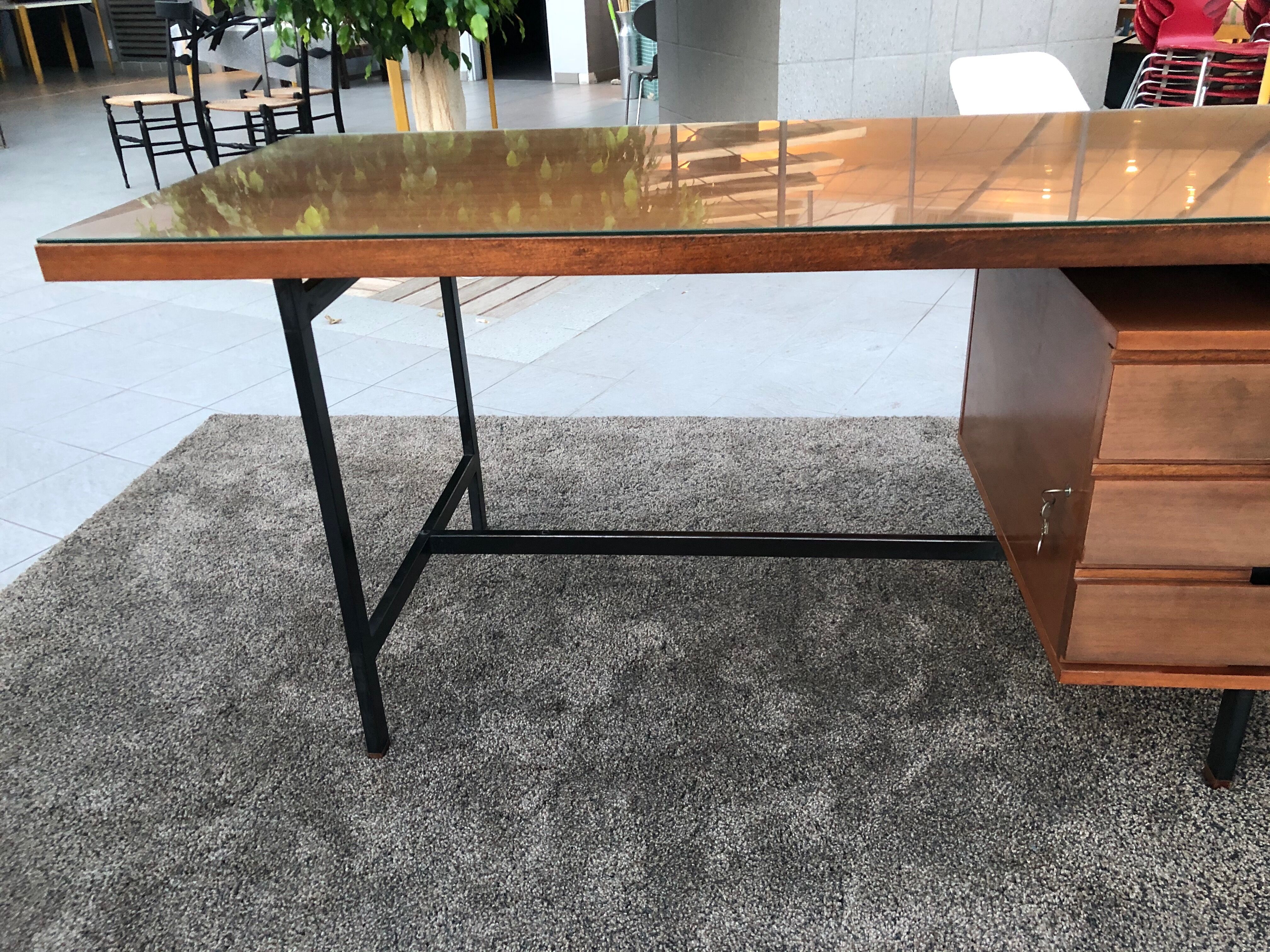 Minister's desk by Pierre Guariche for Hucher Minvielle 1960