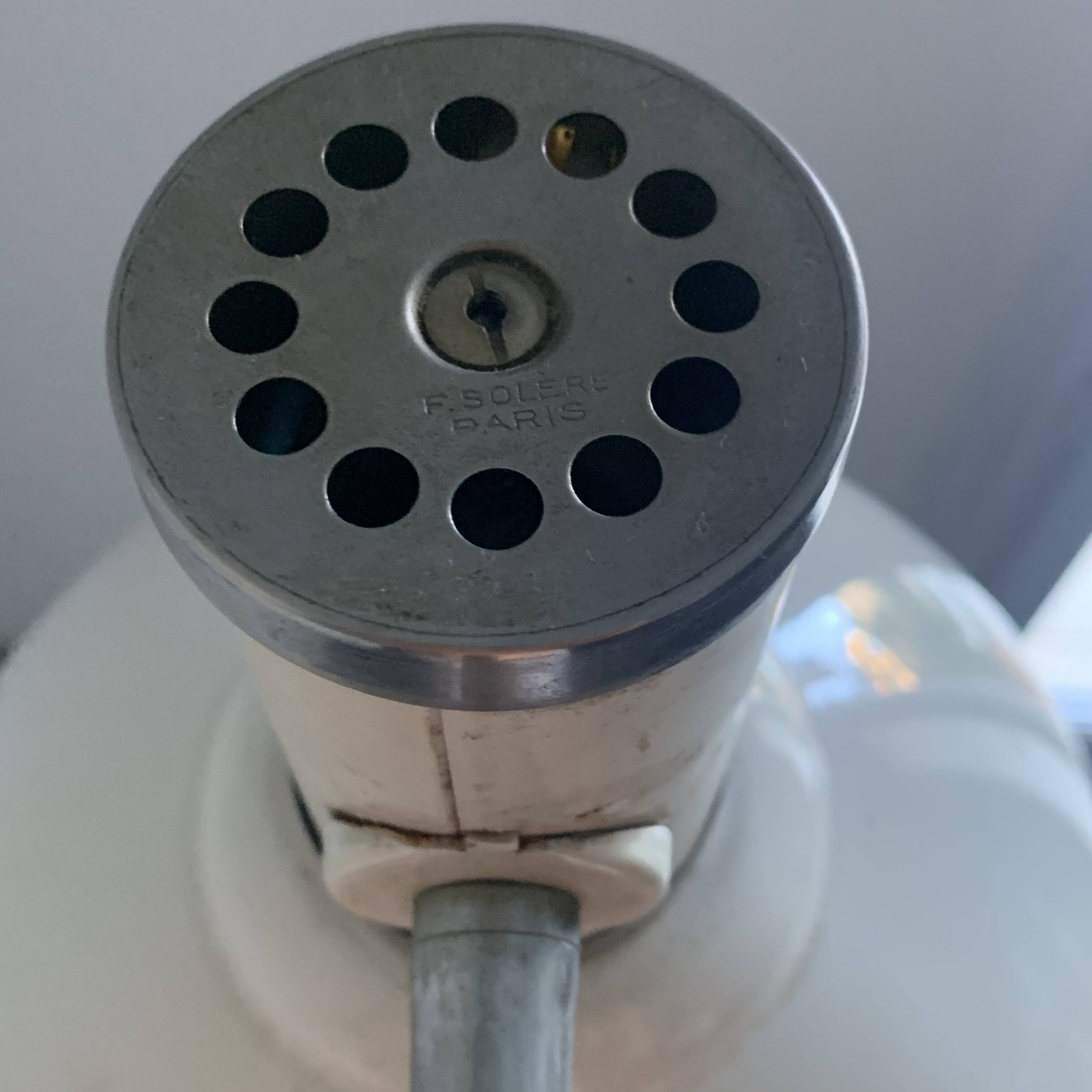 Lampe vintage 1950 industrielle Solr Paris Ferdinand Solere - 75 cm