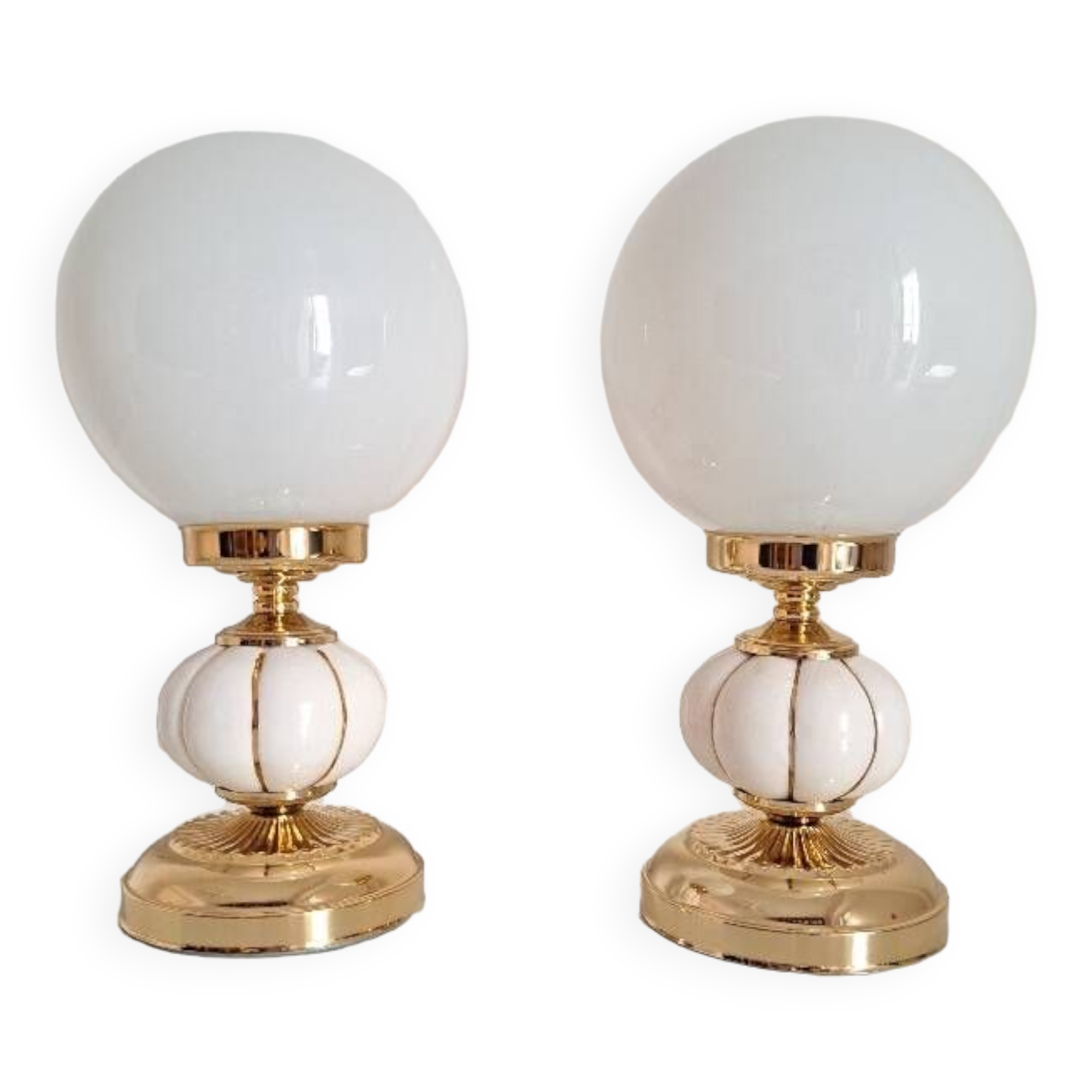 Pair of bedside lamps
