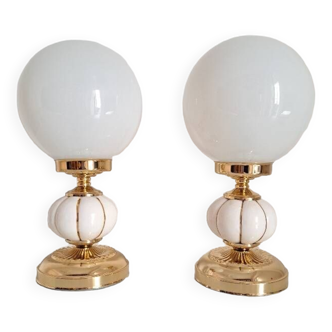 Pair of bedside lamps