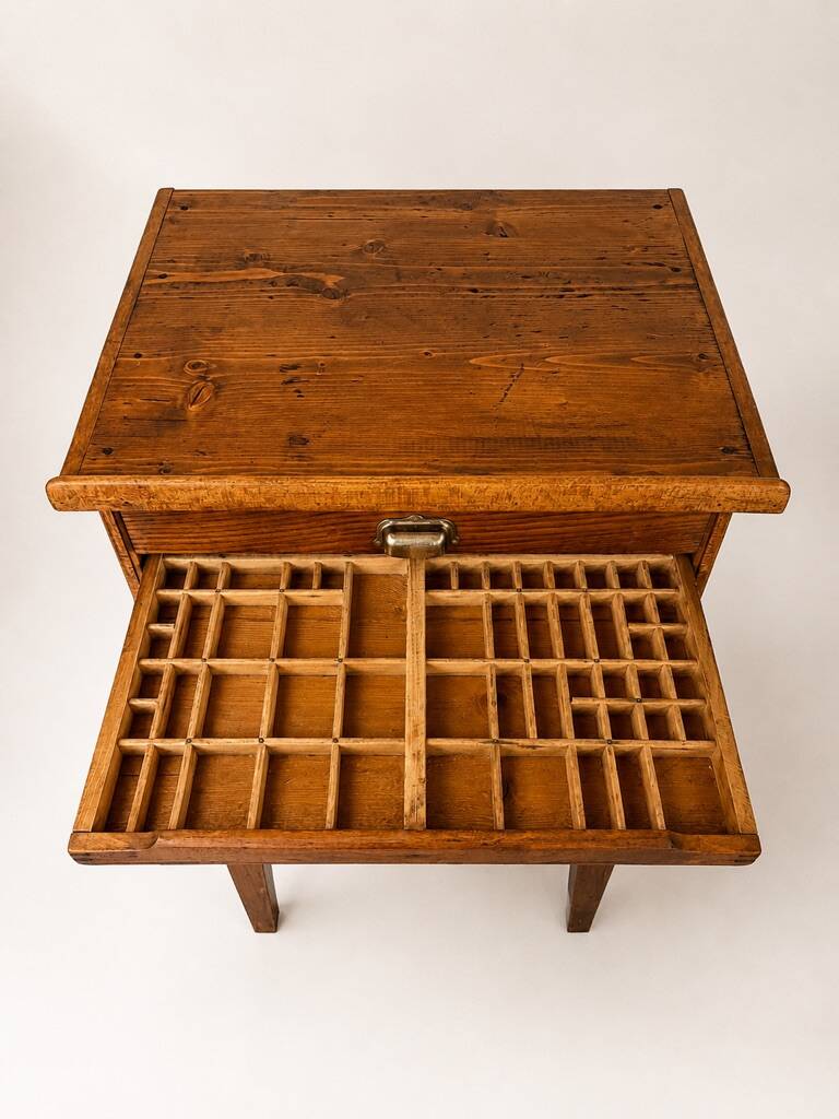meuble d'imprimerie XIXe siècle – 7 tiroirs – Cabinet de collectionneur