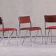 Vintage steel stacking chairs, Germany, 1980s, set of 4