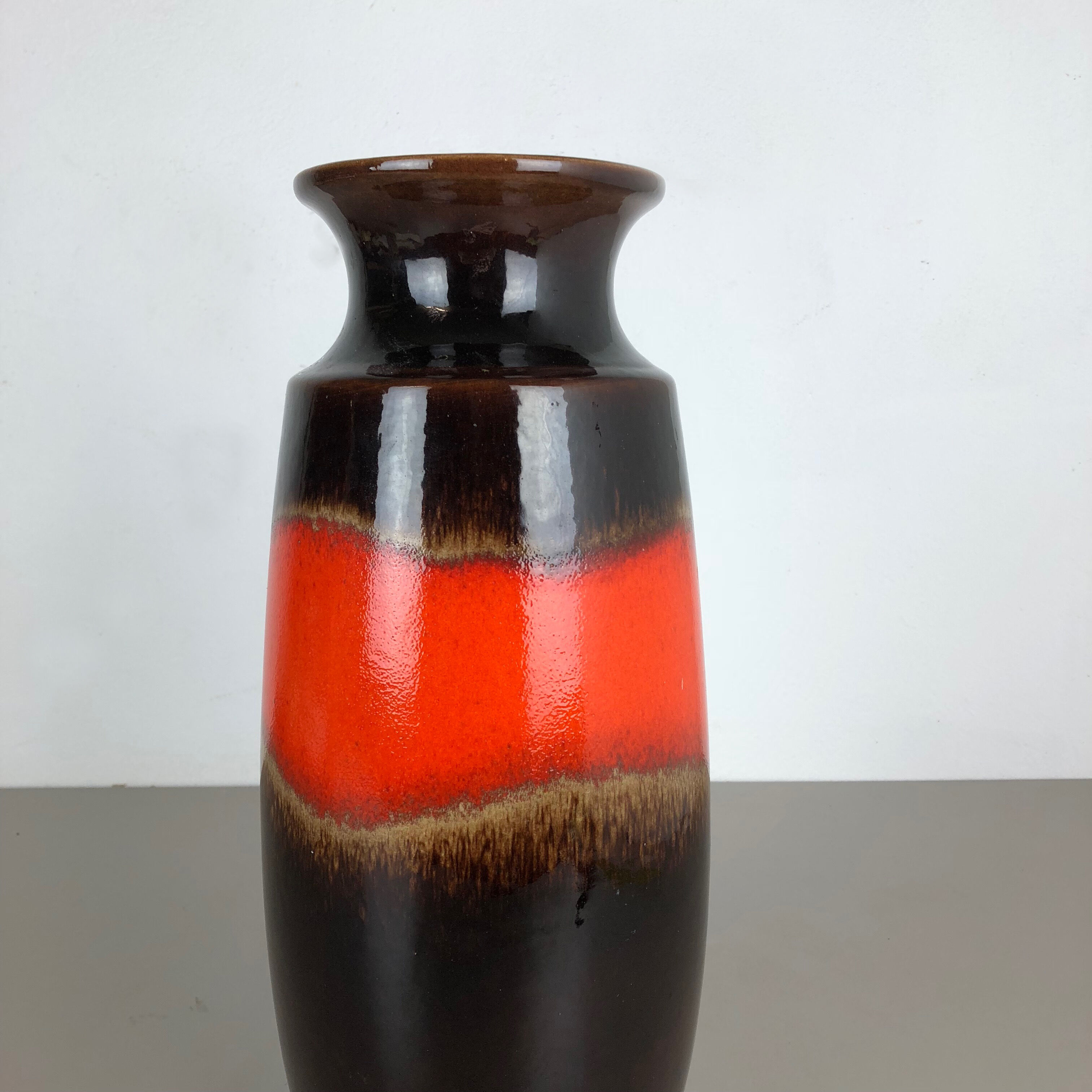 Fat lava multi-color 239-41 vase made by Scheurich, 1970s