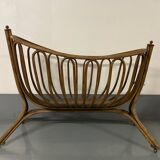 Vintage Thonet Wooden Rocking Cradle