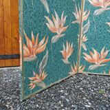 Large vintage fabric screen