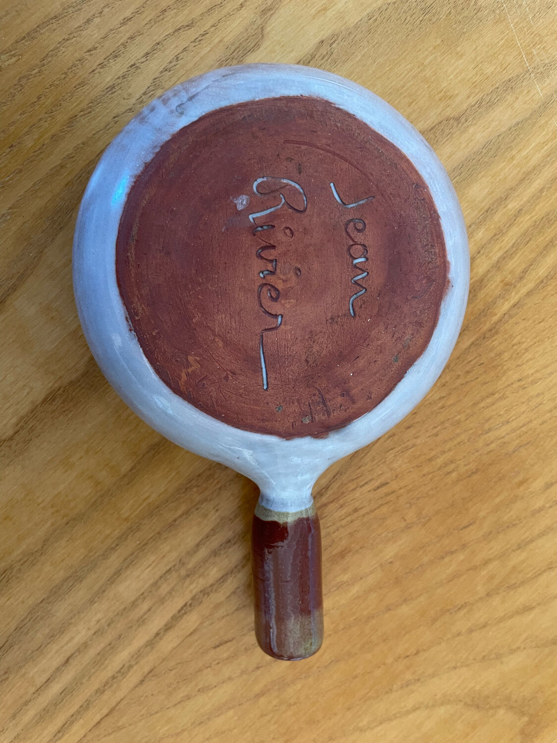 Jean Rivier ceramic fondue pot