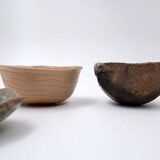 Set of "Green" decorative ceramics "Fond d'Atelier" - N.Lebrun - Belgium 1970s