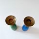 2 vintage candle holder DDR wooden figures, christmas decoration
