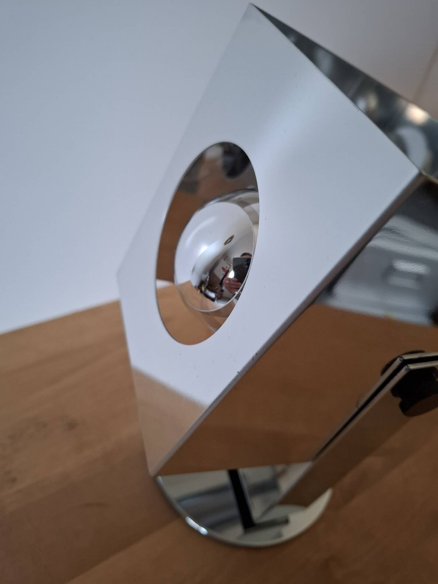 Lampe métal chromé 70's