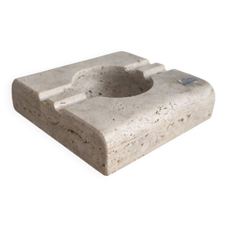Cendrier en travertin, italie 1960