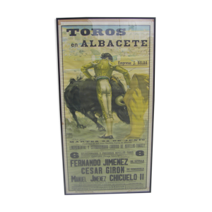 Affiche corrida ancienne