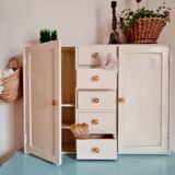 White antique medicine cabinet