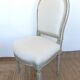 Chaise médaillon Louis XV