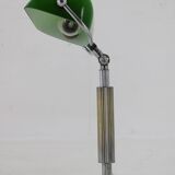 Lampe de table de banquier plaquée chrome Art déco des années 1930, Tchécoslovaquie