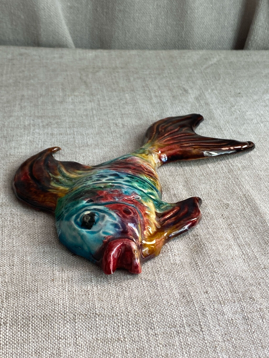 Glazed ceramic fish