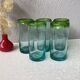 Aztecas Mexico blown glass glasses