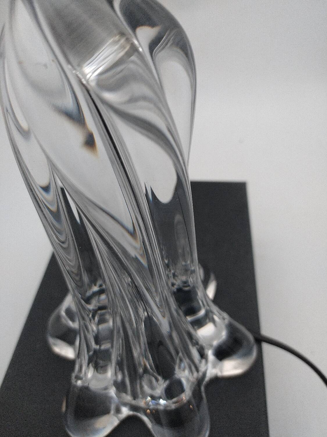 Lamp base in Vannes crystal.