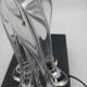 Lamp base in Vannes crystal.