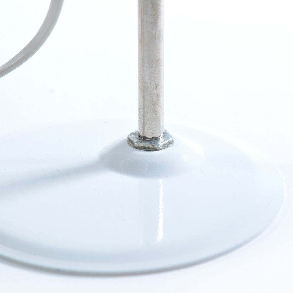 White Metal Table Lamp, Hungary 1970s