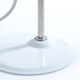 White Metal Table Lamp, Hungary 1970s