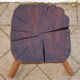 Tabouret tripode brutaliste