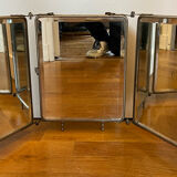 Triptych mirror or barber's mirror