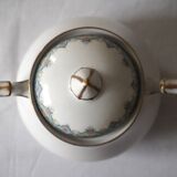 White Limoges porcelain sugar bowl/sugar pot