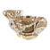 Salt cellars / salt shakers Daum in signed crystal Daum France (set of 2)