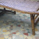 Chair long vintage rattan