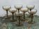 Vintage smoked glass coupes from the 1970s.