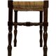 Vintage stool side table design brutalist design 60's oak