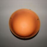 Suspension with orange glass bowl