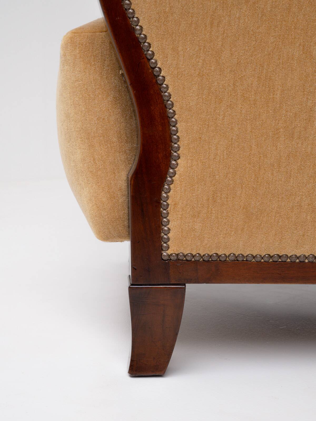 Paire de fauteuils club Art Déco, années 1940