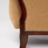 Paire de fauteuils club Art Déco, années 1940